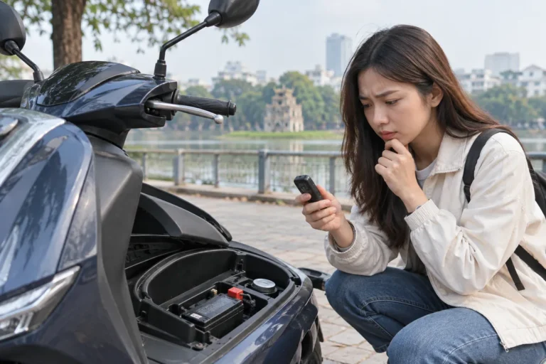 Hình minh họa: Smart Key xe tay ga không mở được: kiểm tra pin chìa, ắc quy và mã ID khẩn cấp