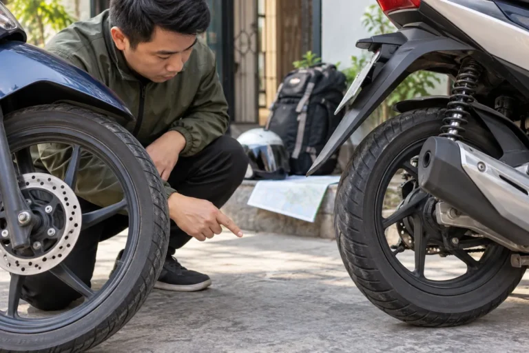 Hình minh họa: Đọc thông số lốp xe máy: ý nghĩa 80/90-14 M/C 40P và vì sao lốp trước, lốp sau khác nhau