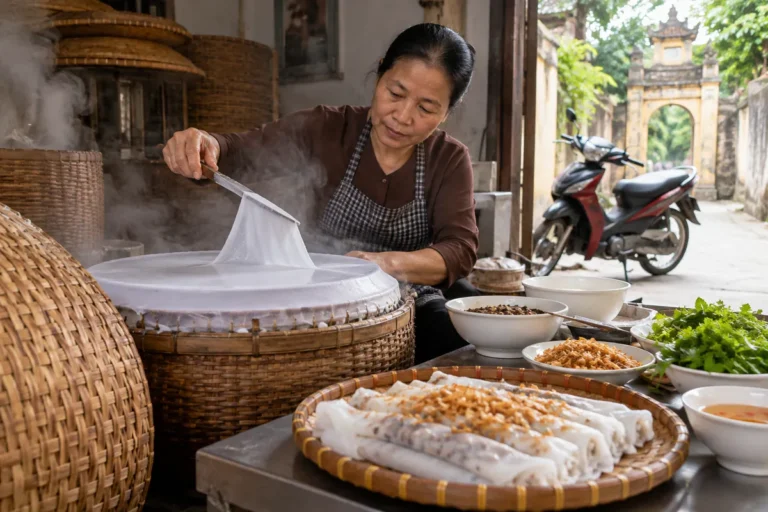 Hình minh họa: Bánh cuốn Thanh Trì: nghề làm bánh được ghi danh di sản quốc gia và những nét riêng của món ăn