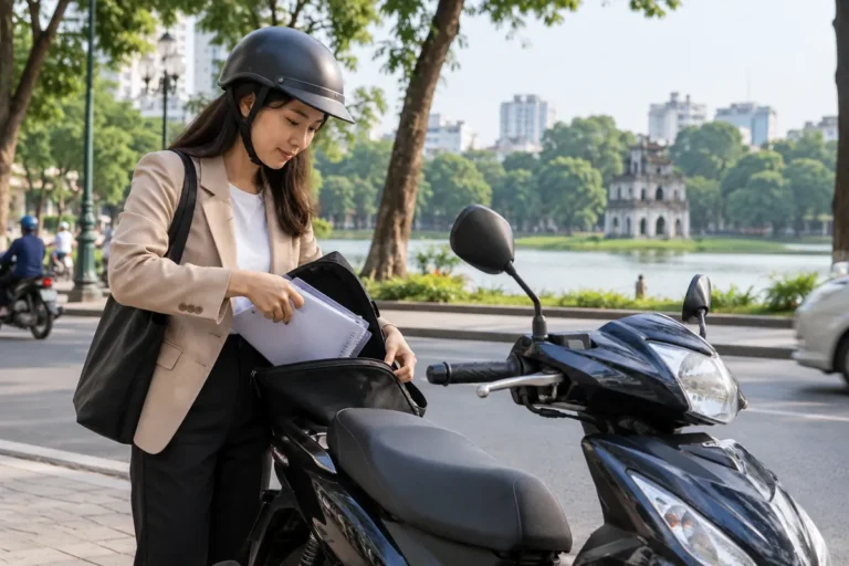 Hình minh họa: Thuê xe máy đi phỏng vấn ở Hà Nội trong một ngày: xếp lịch, chọn xe và trả đúng giờ