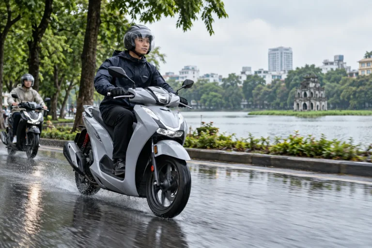 Hình minh họa: Kiểm soát lực kéo TCS trên xe máy: nguyên lý, điểm khác ABS và HSTC trên xe ga Honda SH350i