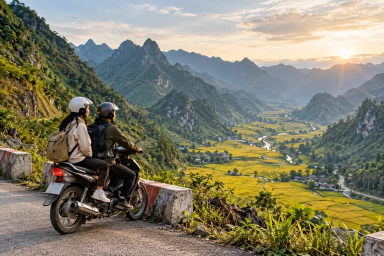 Hình minh họa: Đi Hà Giang tháng nào đẹp: lúa chín, tam giác mạch, hoa xuân và mùa đường trơn tháng 5–8