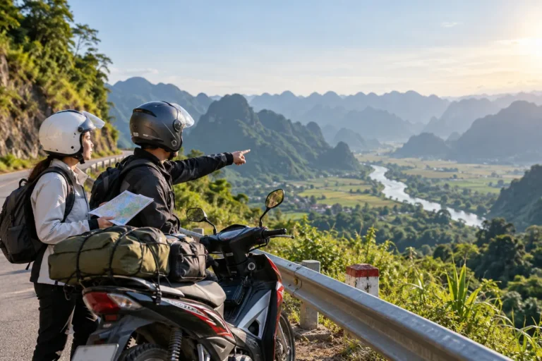 Hình minh họa: Cao Bằng bằng xe máy từ Hà Nội: quốc lộ 3 hay quốc lộ 4, đổ đầy bình xăng và xếp 3 ngày 2 đêm