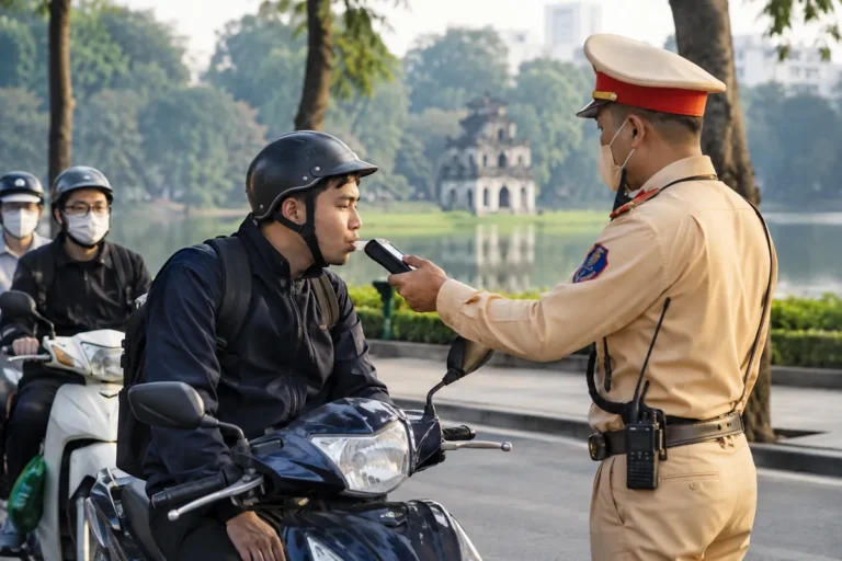 Hình minh họa: Nồng độ cồn khi lái xe máy: ba mức vi phạm, mức phạt, số điểm bị trừ và thời hạn tước quyền lái
