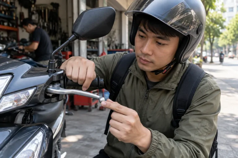 Hình minh họa: Tay phanh cơ xe máy: hành trình tự do bao nhiêu là đúng và cách đo bằng ngón tay theo Honda