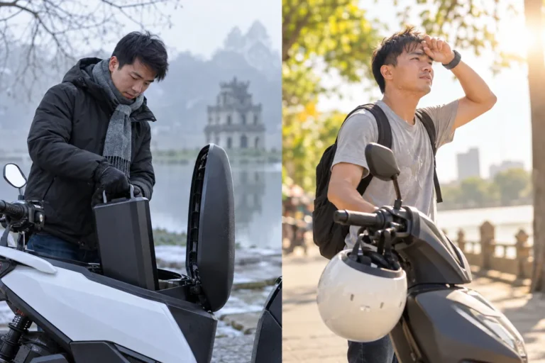 Hình minh họa: Pin xe điện khi trời nóng và trời lạnh: quãng đường và tuổi thọ pin thay đổi ra sao?