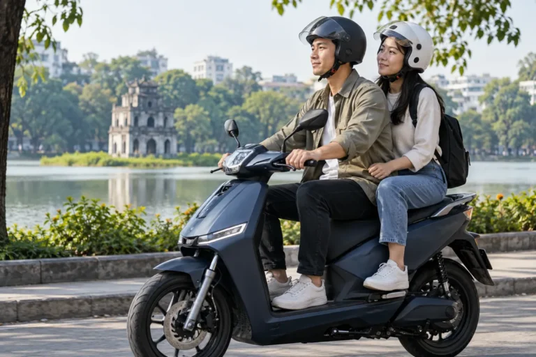Hình minh họa: Tải trọng tối đa xe máy điện: số kg trong sổ hướng dẫn gồm những gì, chở hai người được không?