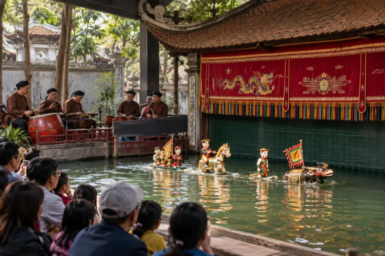 Hình minh họa: Múa rối nước Đào Thục ở Đông Anh: phường rối làng, tổ nghề, các tích trò cổ và việc ghi danh di sản