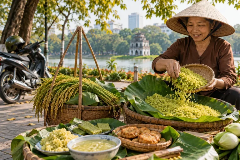 Hình minh họa: Cốm Hà Nội mùa thu: làng Vòng và Mễ Trì, mùa cốm tính thế nào và các món làm từ cốm