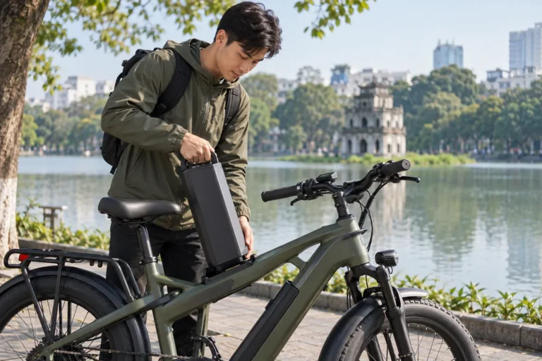 Hình minh họa: Xe đạp điện VinFast DrgnFly: pin tháo rời, nút ga ngón cái và quãng đường thực tế ra sao?
