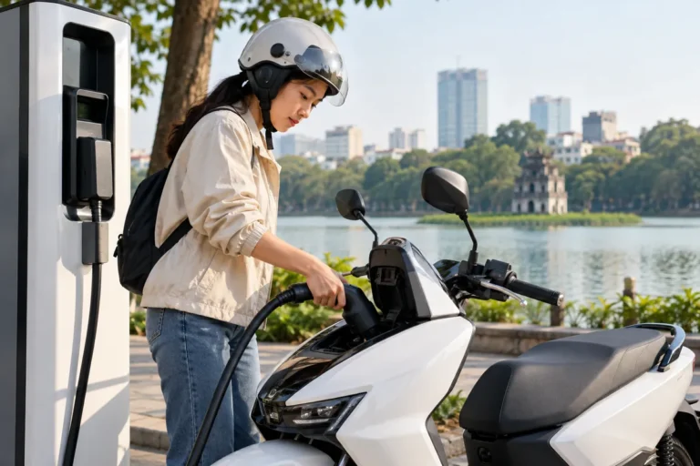 Hình minh họa: CHAdeMO cho xe hai bánh: chuẩn sạc nhanh DC là gì và Honda UC3 dùng đầu sạc 1.200 W ra sao?