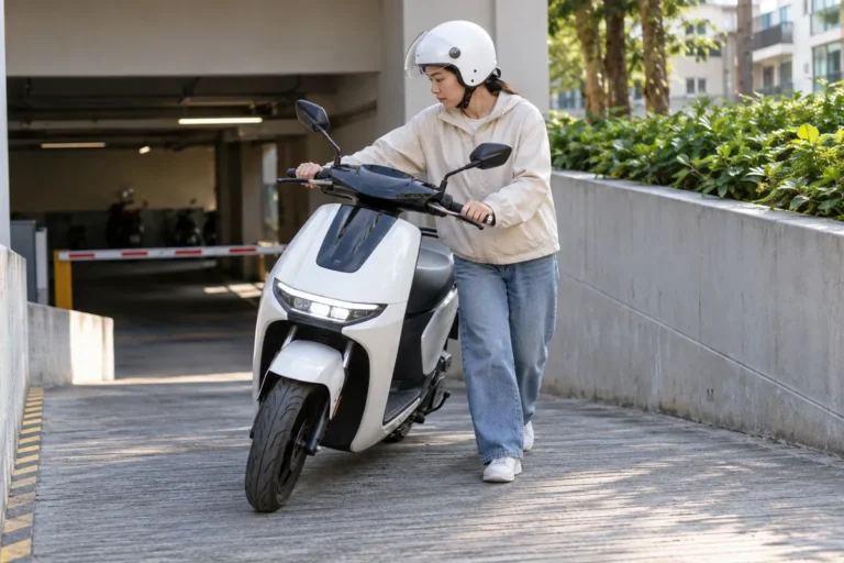 Hình minh họa: Xe máy điện có số lùi không: chế độ hỗ trợ lùi của Honda, Dat Bike và cách dắt xe khi motor hãm