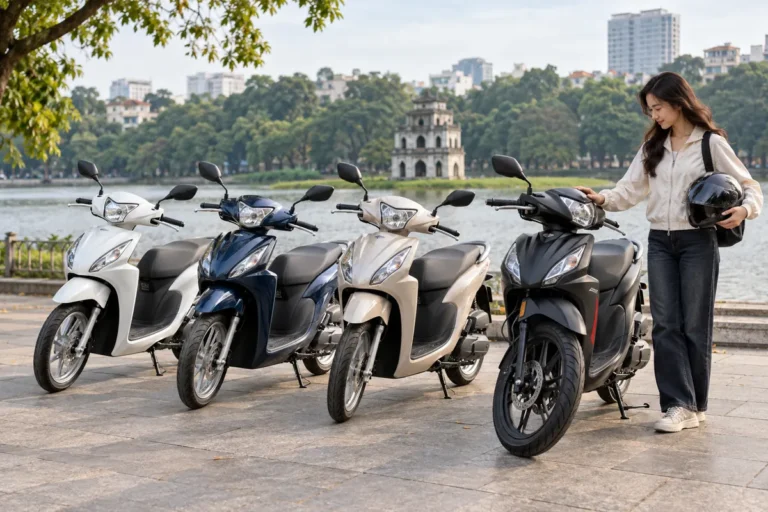 Hình minh họa: Honda Vision 2026 bốn phiên bản: bản Thể thao bánh trước 16 inch khác ba bản còn lại ở đâu