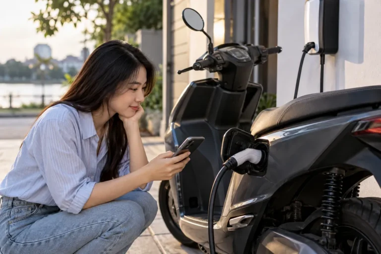 Hình minh họa: Sạc pin xe điện chậm khi gần đầy: vì sao dòng sạc giảm ở giai đoạn điện áp không đổi
