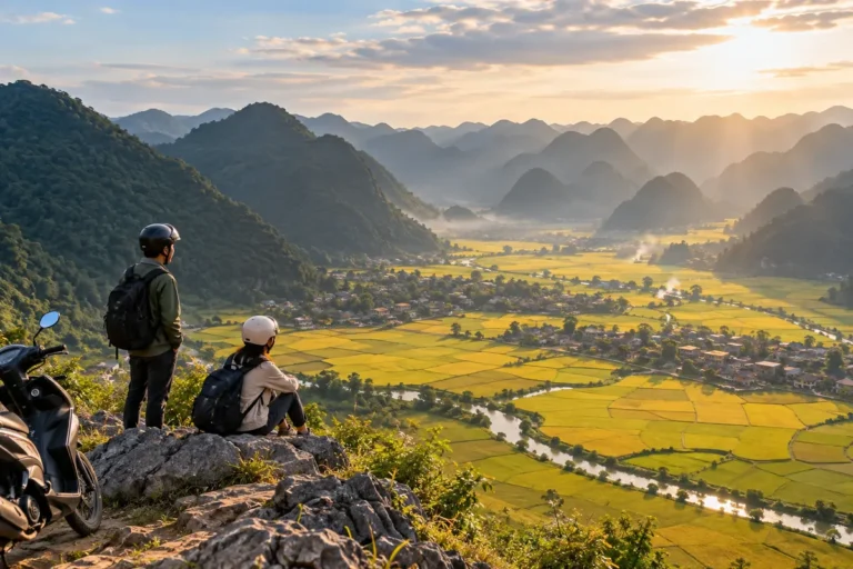 Hình minh họa: Mùa vàng Bắc Sơn bằng xe máy từ Hà Nội: quốc lộ 3 rồi 1B, lễ hội tháng 10, làng Quỳnh Sơn và leo núi Nà Lay