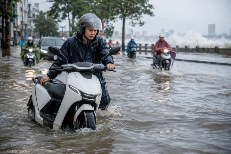 Hình minh họa: Pin xe điện ngập nước có nguy hiểm không: nước mặn, nguy cơ cháy chậm và điều NHTSA, NFPA, USFA khuyến cáo