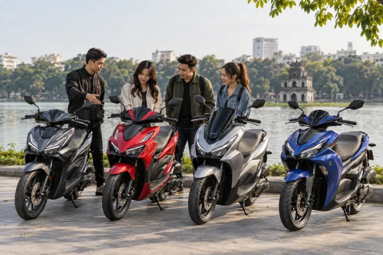Hình minh họa: Air Blade 160, Vario 160, LEXi 155 và NVX 155: bốn xe ga 155–160cc khác nhau ở thông số nào