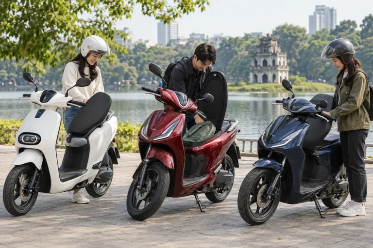 Hình minh họa: Xe máy điện NEO's, Feliz S và Quantum: độ cao yên, khoảng sáng gầm, lốp và cốp theo trang hãng