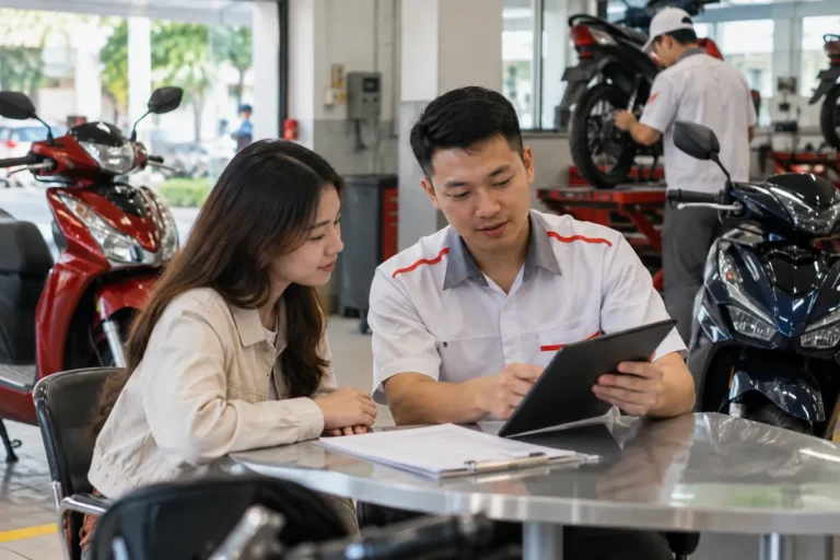 Hình minh họa: Bảo hành xe Honda và Yamaha: thời hạn xe xăng, xe điện, pin lithium và hạng mục không bảo hành