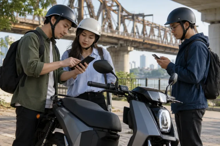 Hình minh họa: Nhiều người dùng chung một xe Dat Bike: chỉ một điện thoại kết nối cùng lúc và cách ghép nối lại
