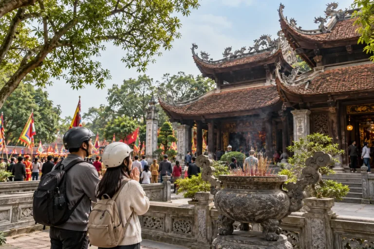 Hình minh họa: Đền Đô ở Bắc Ninh: đền thờ tám vị vua Lý, khu lăng mộ cách 800 m và hội đền tháng Ba âm lịch