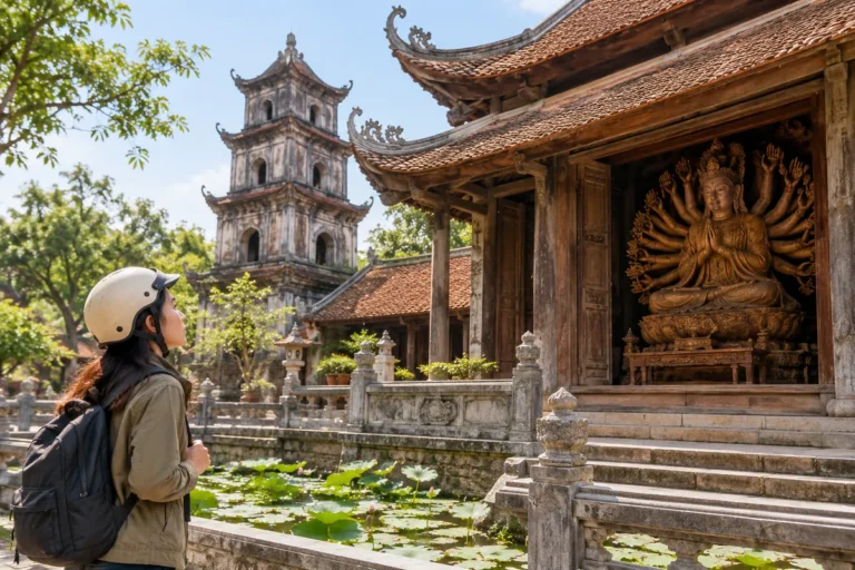 Hình minh họa: Chùa Bút Tháp ở Bắc Ninh: Quan Âm nghìn mắt nghìn tay, Cửu phẩm liên hoa và bốn bảo vật quốc gia