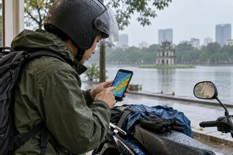 Hình minh họa: Mưa vừa, mưa to, mưa rất to là bao nhiêu mm: đọc bản tin dự báo mưa trước chuyến đi xe máy