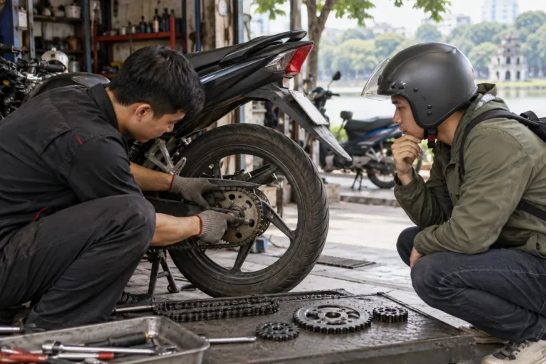 Hình minh họa: Nhông sên dĩa xe máy: vì sao nên thay cả bộ, mốc 12.000–15.000 km Yamaha nêu và dấu hiệu mòn