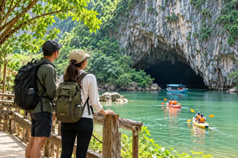 Hình minh họa: Phong Nha trong một hai ngày: hang Phong Nha, Thiên Đường hay Hang Tối và vòng Bồng Lai 15 km