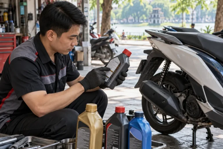 Hình minh họa: Độ nhớt SAE trên nhớt xe máy: đọc 10W-30, 10W-40 và vì sao Honda, Yamaha, Motul khuyên khác nhau