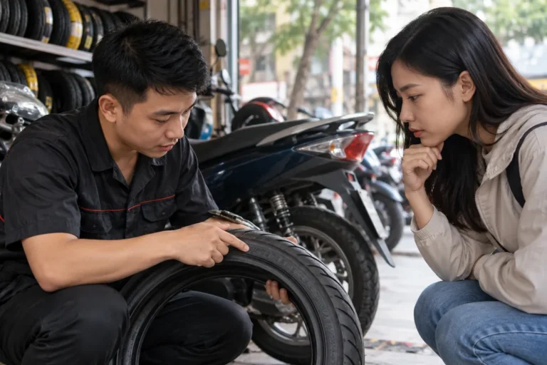 Hình minh họa: Lốp xe máy sản xuất đã lâu có nên mua: đọc mã DOT, mốc 3 năm và 5 năm các nguồn nêu