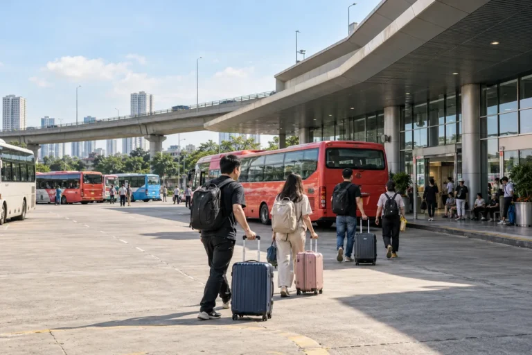 Hình minh họa: Bến xe Yên Sở Hà Nội: bến khách thứ 7 ở Vành đai 3, cách Nước Ngầm 2 km và Giáp Bát 5 km