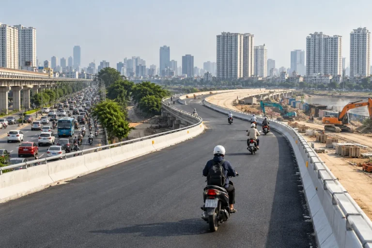 Hình minh họa: Vành đai 2,5 Hà Nội thông xe kỹ thuật: ngày 10/10/2026 có những đoạn nào chạy được, đoạn nào còn thi công