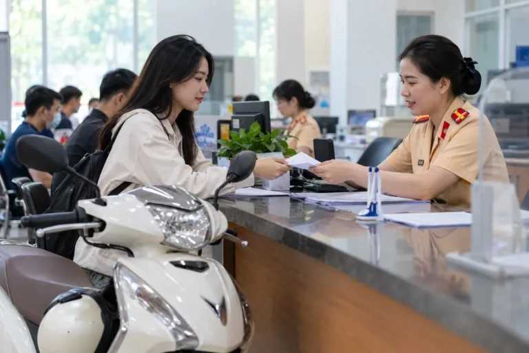 Hình minh họa: Miễn lệ phí trước bạ xe máy đăng ký từ lần hai: điều kiện VNeID mức 2, hiệu lực 15/8/2026 đến 28/2/2027