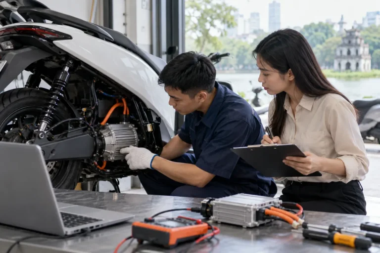 Hình minh họa: QCVN 30:2026/BXD về động cơ xe máy điện: ghi nhãn, sai lệch công suất 5% và các phép thử bắt buộc