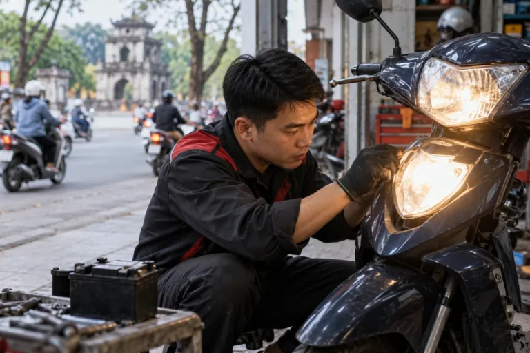 Hình minh họa: Đèn pha xe máy bị yếu: các yếu tố khiến chu kỳ thay thế ngắn hoặc dài