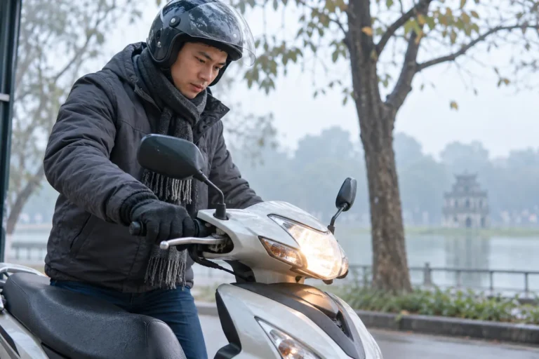 Hình minh họa: Xe máy khó nổ khi trời lạnh: vì sao nổ không đều, đóng le gió và cách đề đúng khi máy nguội