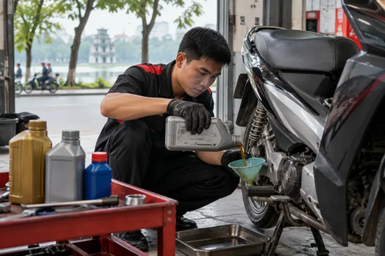 Hình minh họa: Nhớt ô tô đổ cho xe máy được không: vì sao côn ướt cần JASO MA, MB và khi cạn nhớt thì sao