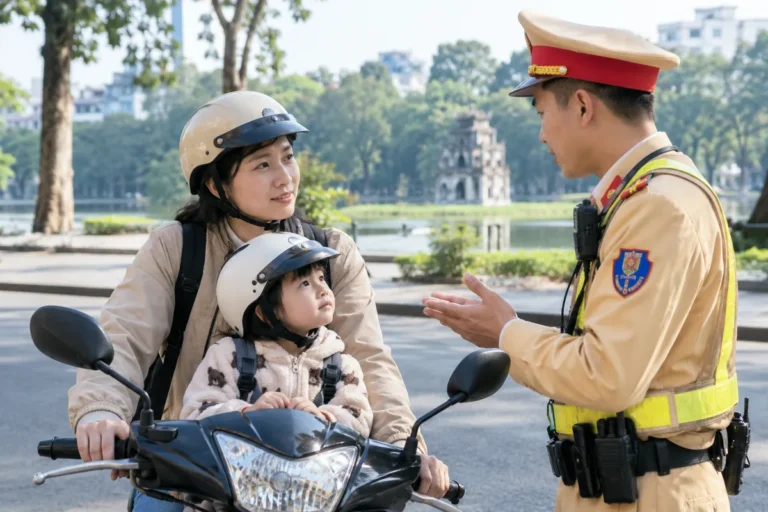 Hình minh họa: Trẻ em dưới 6 tuổi đội mũ bảo hiểm: Điều 33 Luật 36/2024 nói gì và vì sao Nghị định 168 miễn phạt người chở
