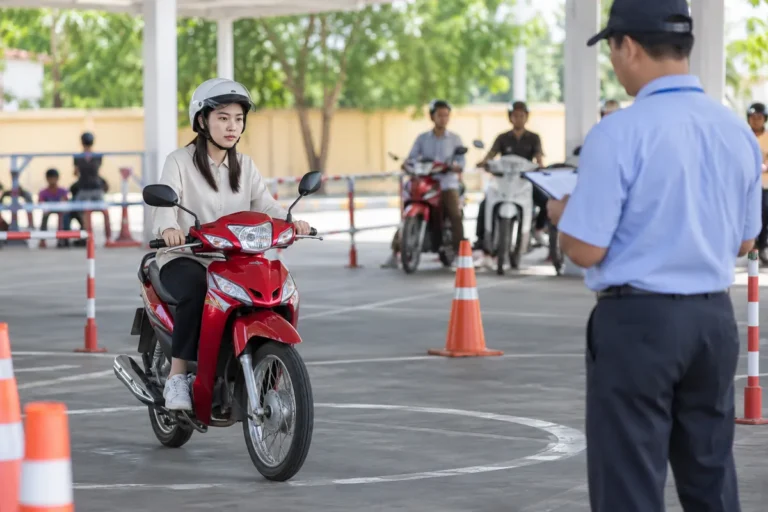 Hình minh họa: Phí sát hạch và lệ phí cấp giấy phép lái xe máy: 60.000 đồng mỗi phần thi, lệ phí 115.000 hay 135.000 đồng