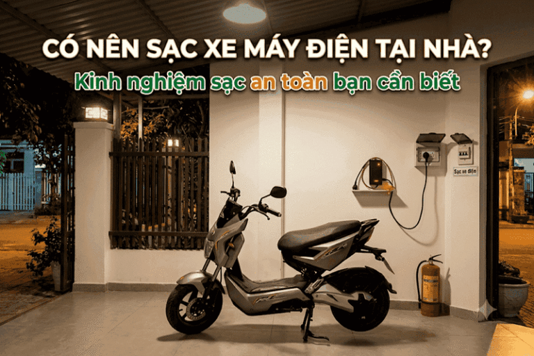 Hướng dẫn sạc xe điện tại nhà