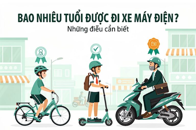 Quy định độ tuổi được điều khiển xe điện