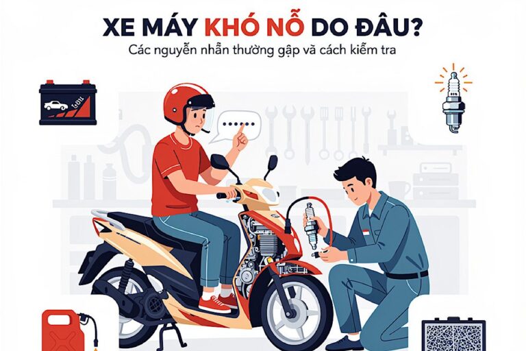 Nguyên nhân xe máy khó khởi động