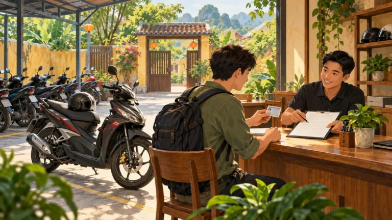 Minh họa chuẩn bị giấy tờ và ủy quyền để nhận lại xe máy.